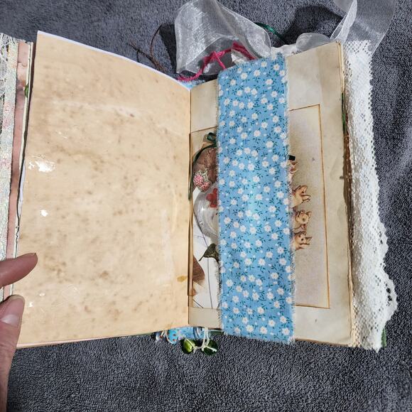 "Victorian Girl" Junk Journal-Hard Cover 8.5in x 6in x 1.5in 114 pages - Picture 11 of 13